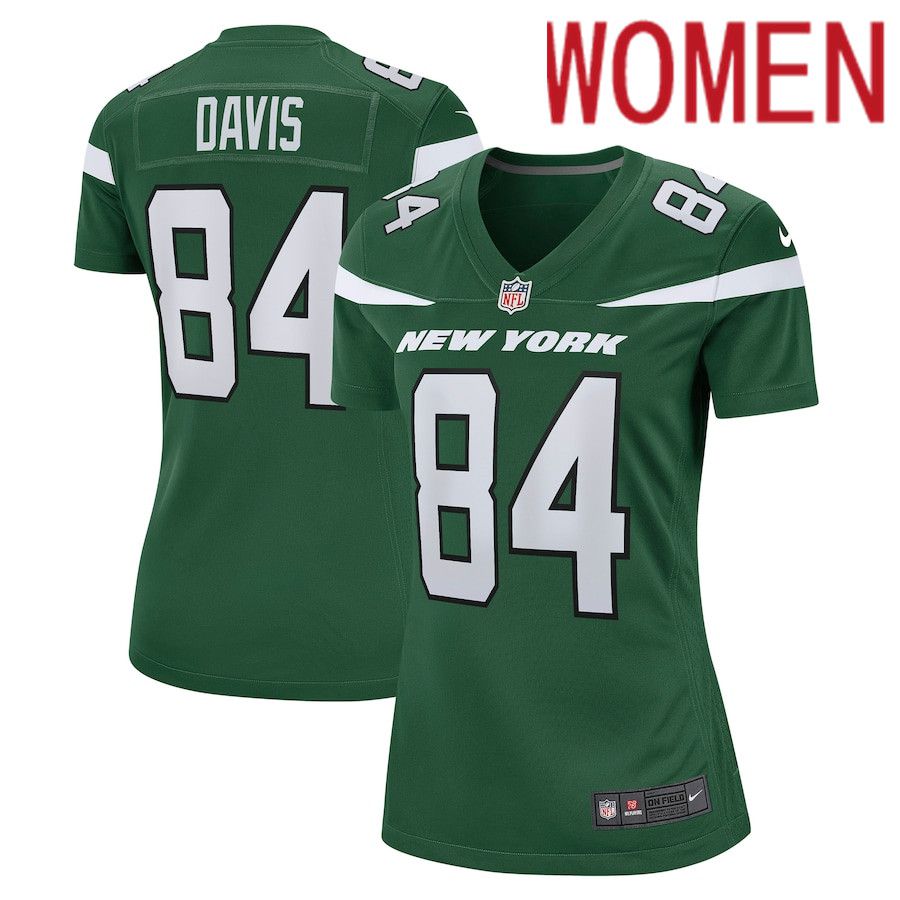 Cheap Women New York Jets 84 Corey Davis Nike Gotham Green Game NFL Jersey